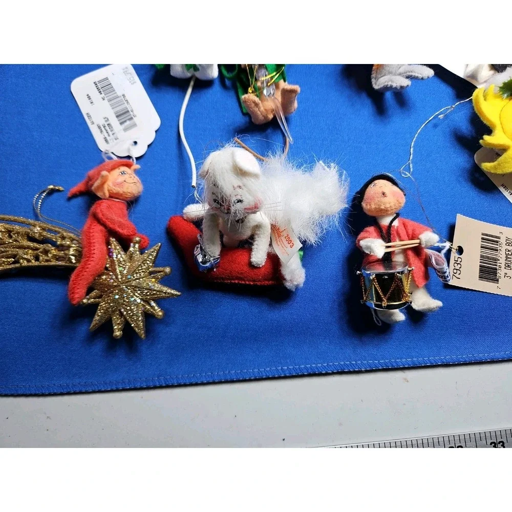 19 Annalee Christmas Ornaments Lot 3